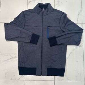 Lululemon Jacket Post Gravity Lay Low Emboss Full Zip Grey Mens L